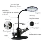 مكبرة مع ماسكة بوردات وإضاءة كبيرة - Image 3