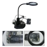 مكبرة مع ماسكة بوردات وإضاءة كبيرة