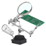 مكبرة مع ماسكة بوردات حديد