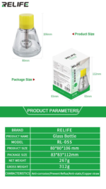 علبة امونيا او سوائل زجاجية RELIFE - Image 6