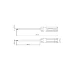 درنفيس طويل راس مربع 3 / 16×6 - Image 3