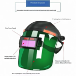 قناع لحام إلكتروني (تعتيم ذاتي) - Image 3